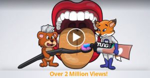Over 2 Million Views! - Brushy Bear & Flossy Fox - TUNG Brush & Gel