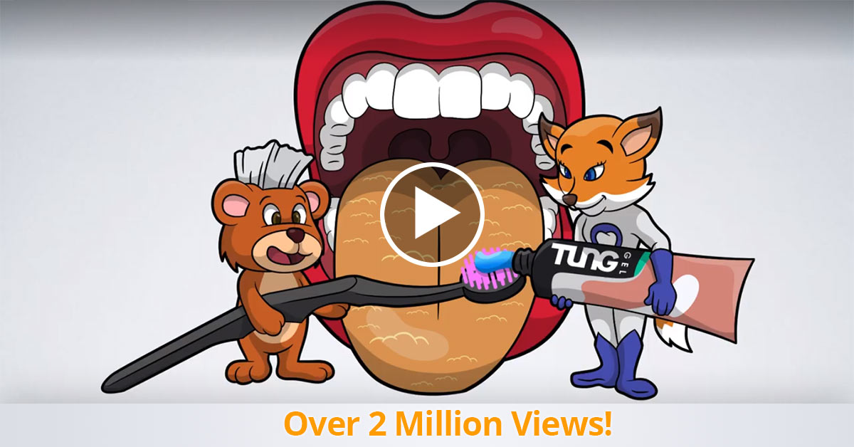 Over 2 Million Views! - Brushy Bear & Flossy Fox - TUNG Brush & Gel