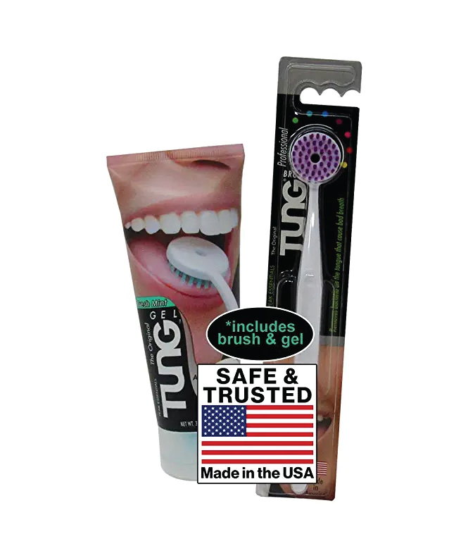 tung-best-tongue-brush-gel-set Tongue brush and gel starter set from Tung, the word's most effective mouth cleaner